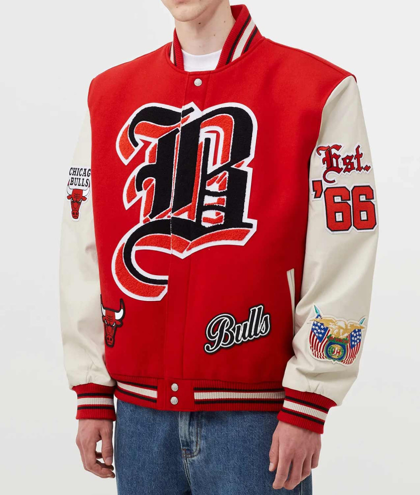 Bulls letterman jacket best sale